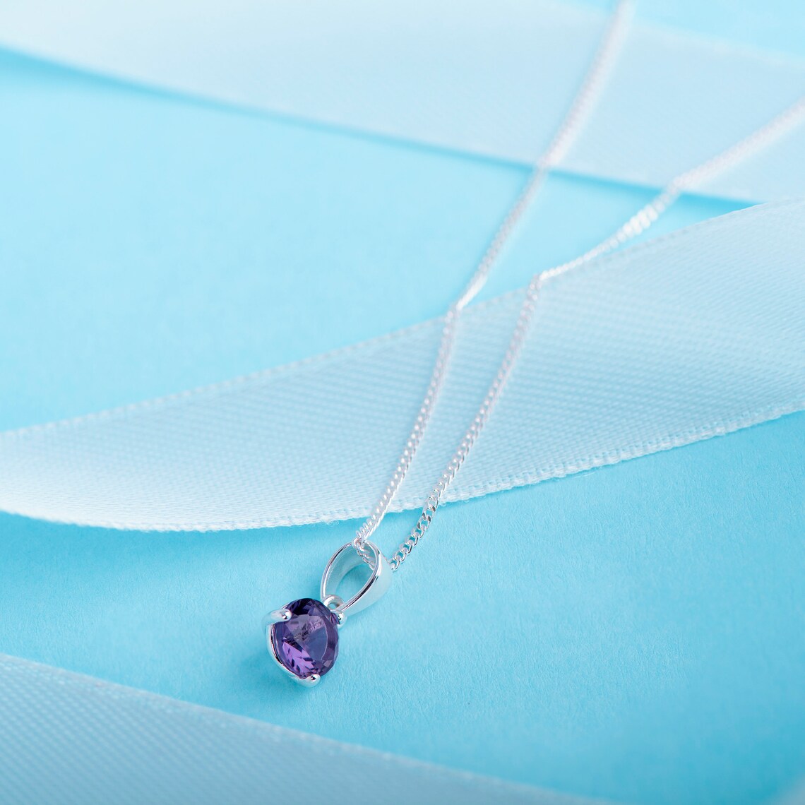 June Birthstone Pendant Necklace