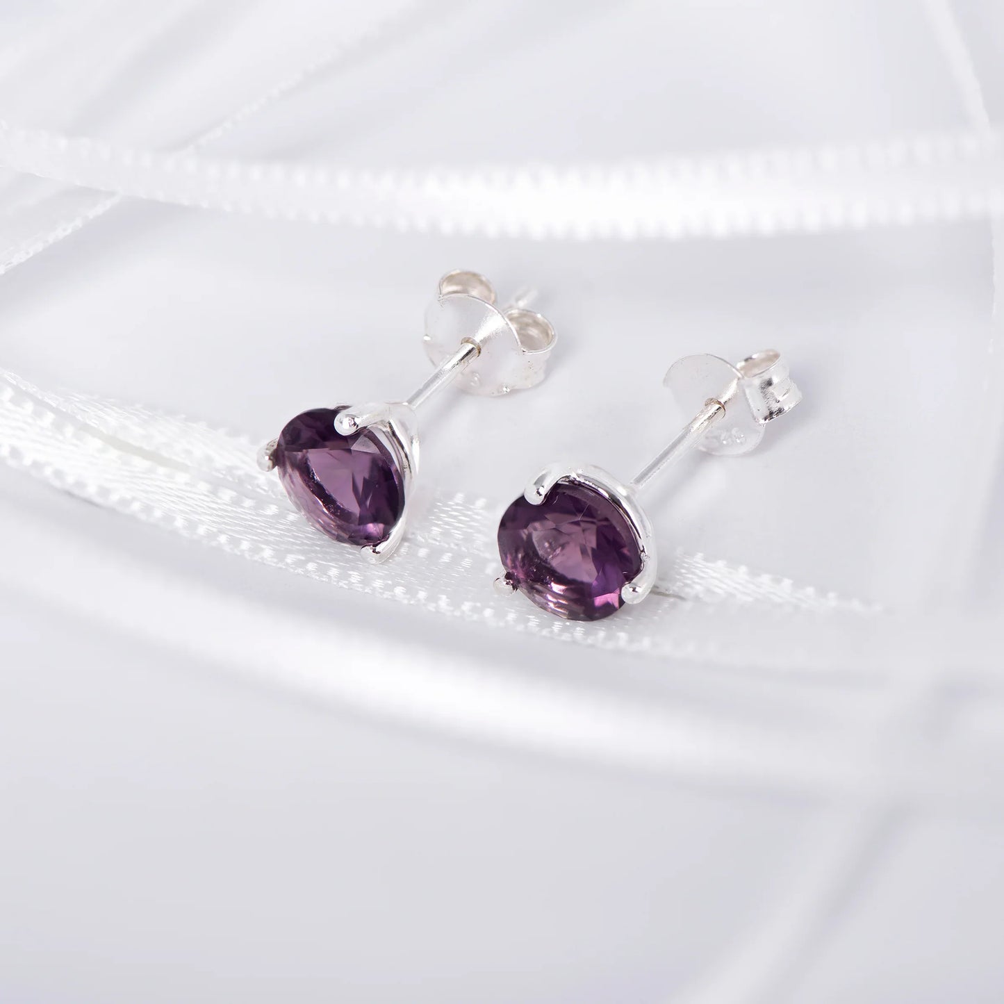 June Birthstone Stud Earrings