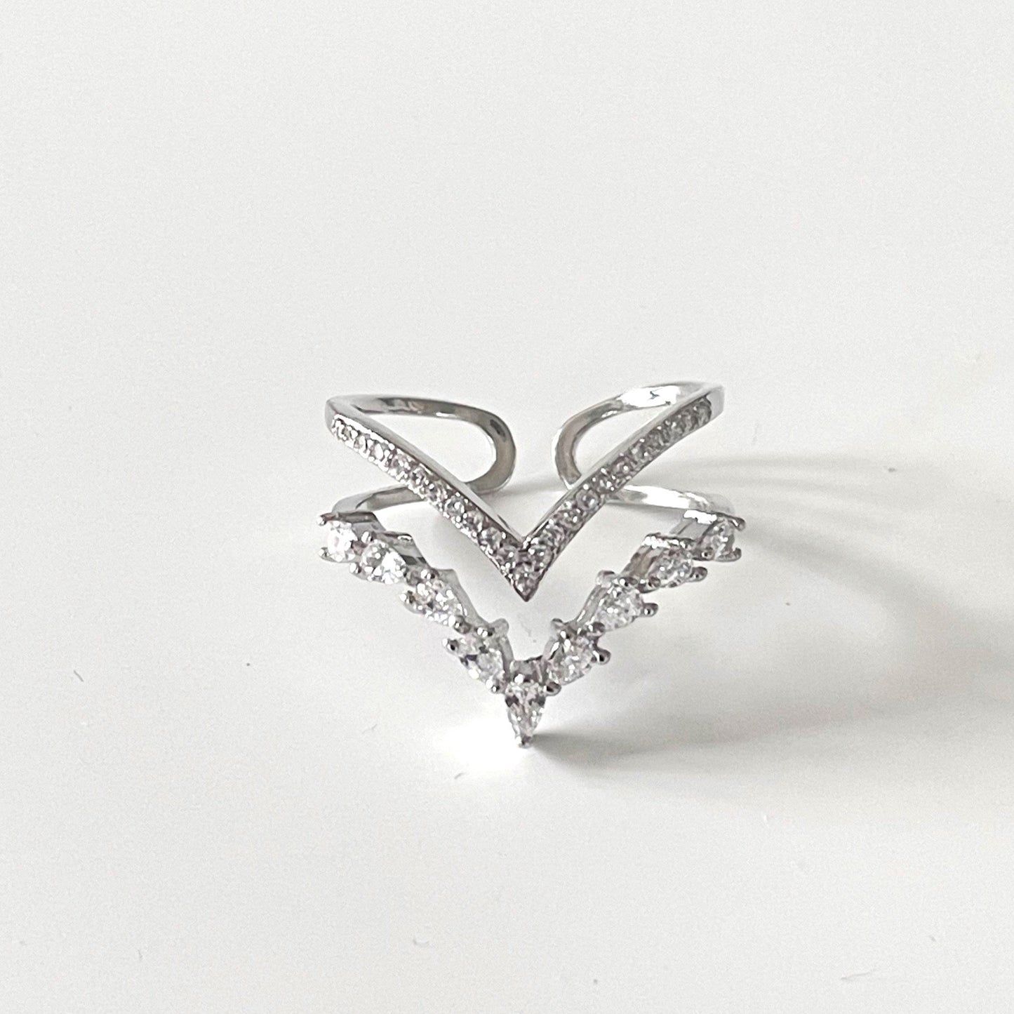 Ziva Double Wishbone Ring