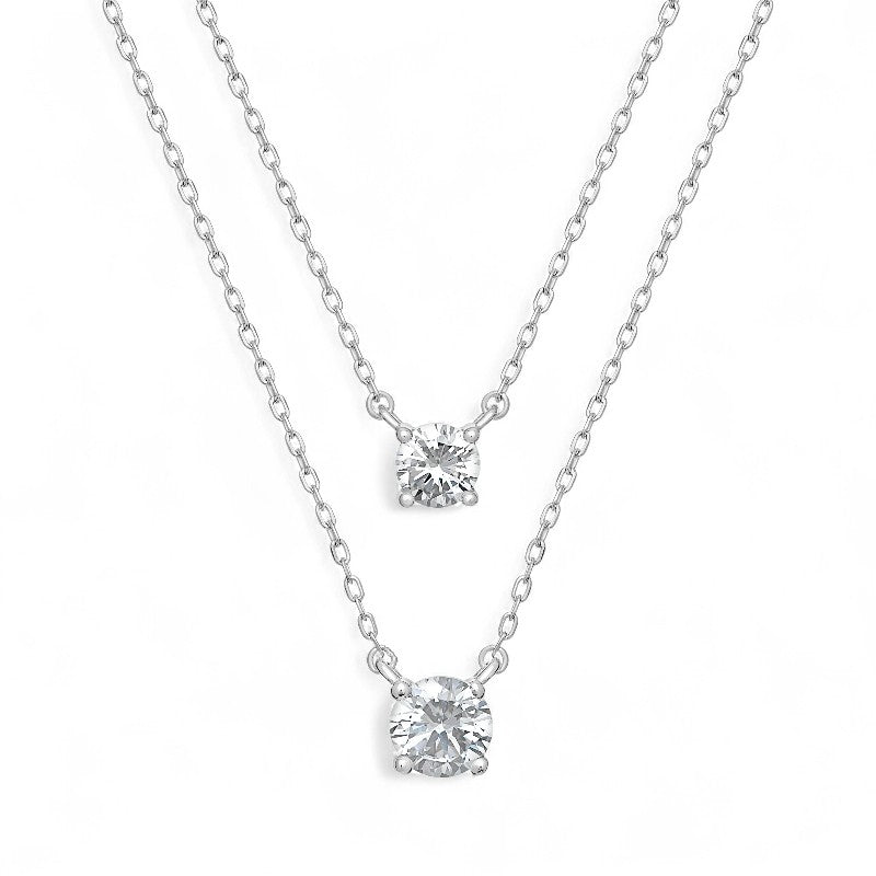 Layered Cubic Zirconia Necklace