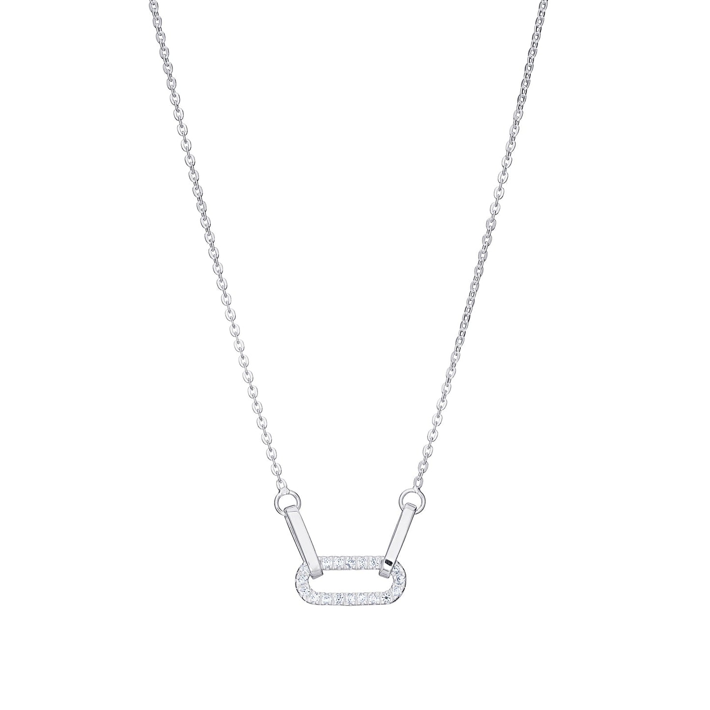 Looped Cubic Zirconia Necklace