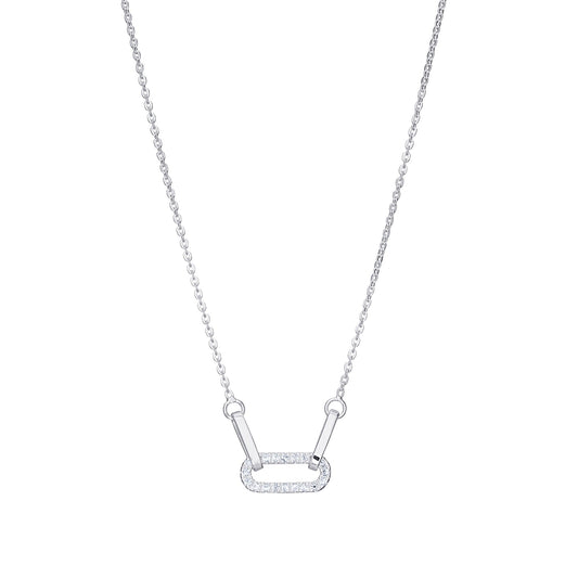 Looped Cubic Zirconia Necklace