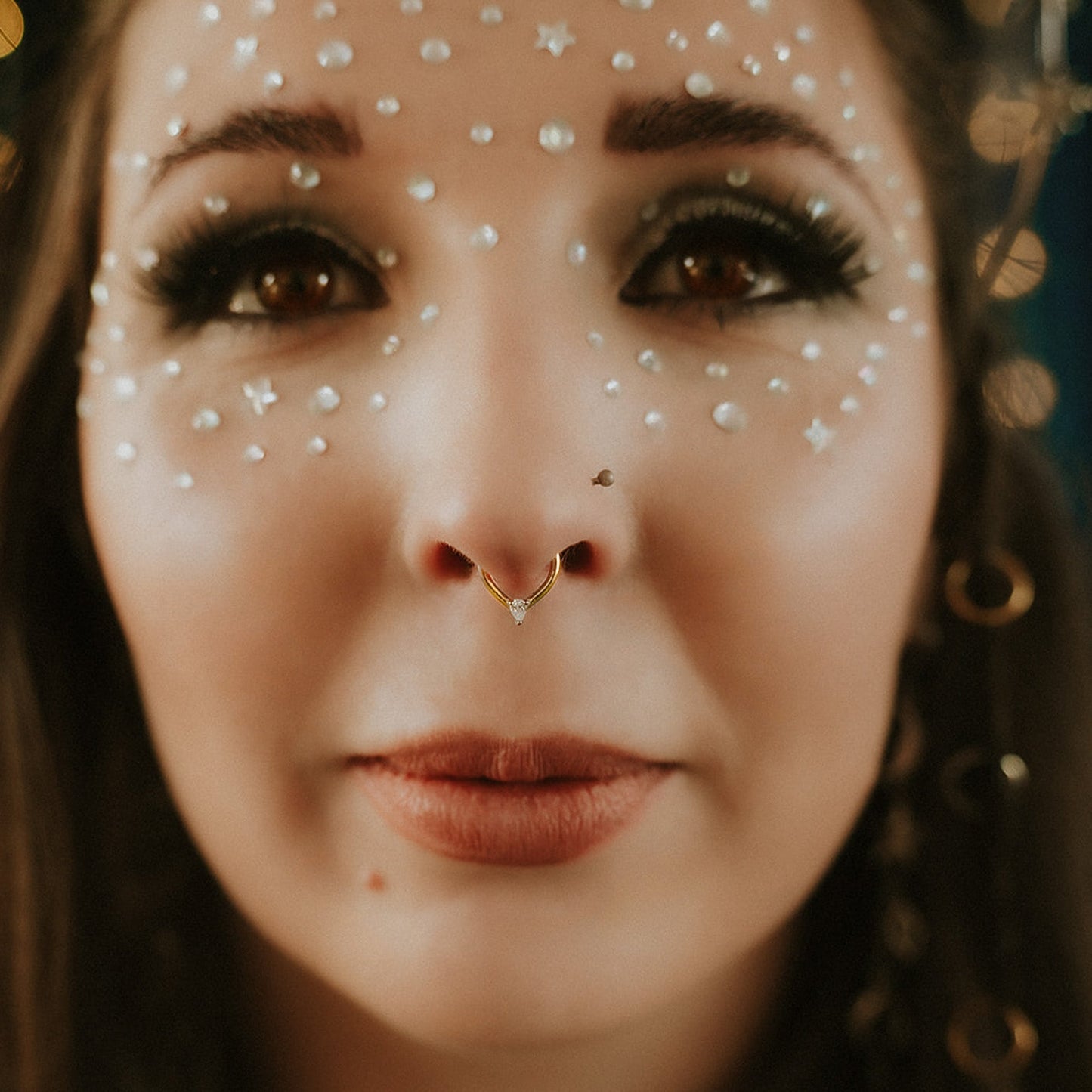 Gold Luna Septum Ring
