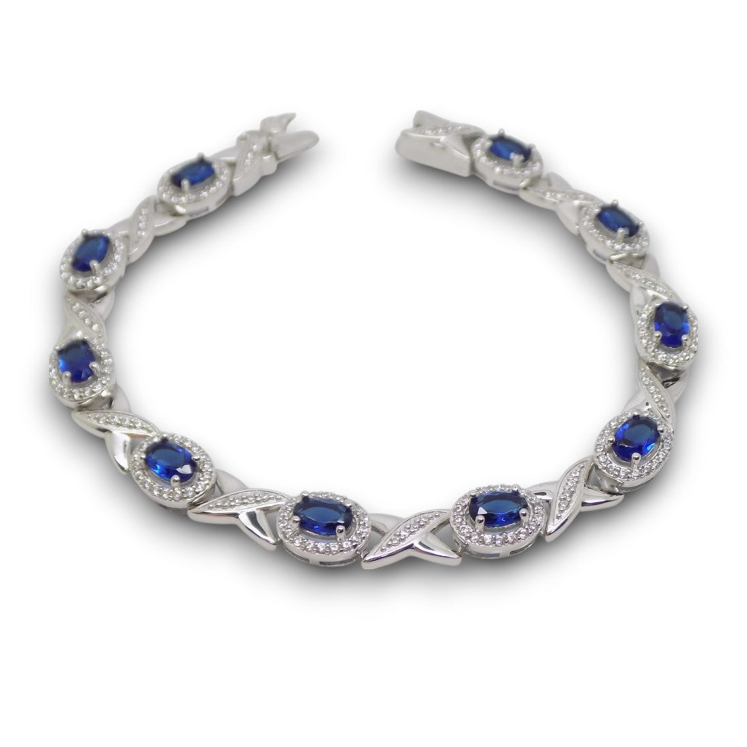 Luxury Sapphire Cubic Zirconia Bracelet