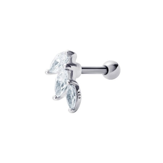 Marquise CZ Barbell Stud