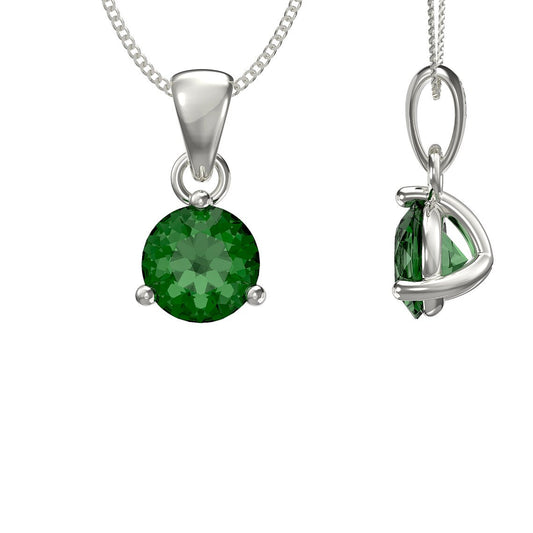 May Birthstone Pendant Necklace