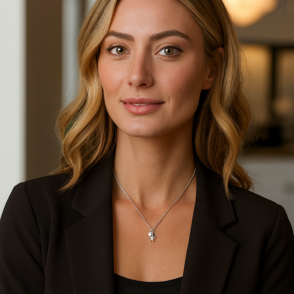 Moon & Star Charm Necklace