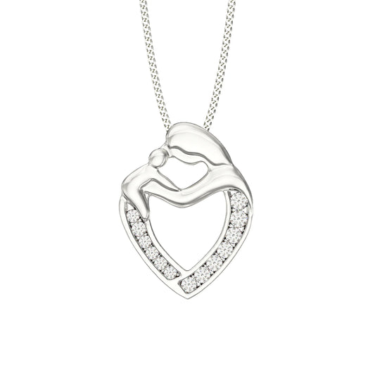 Mother & Child Heart Pendant