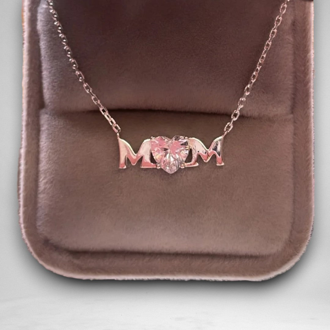 Mum Cubic Zirconia Necklace