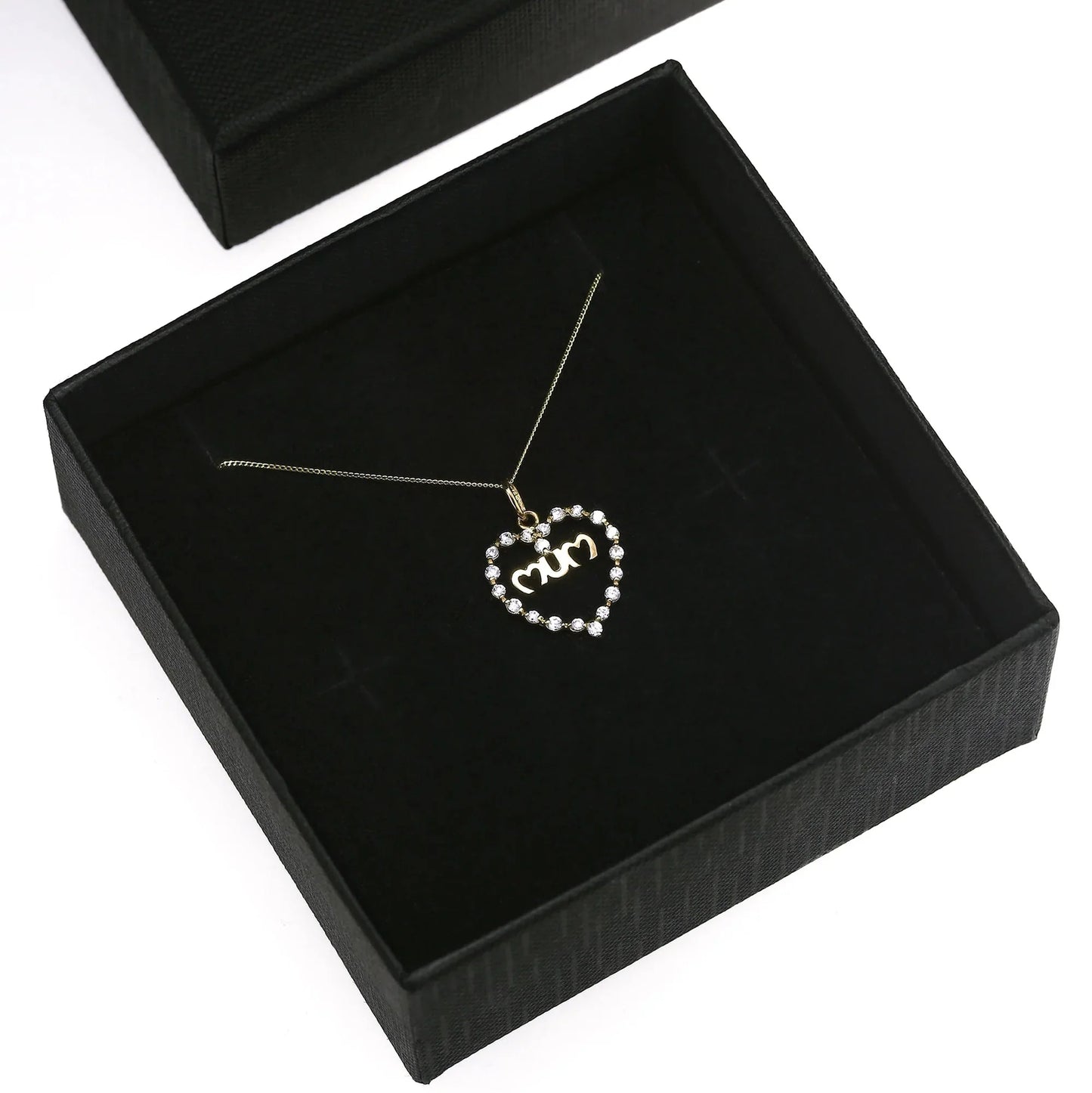 Mum Cubic Zirconia Pendant Necklace