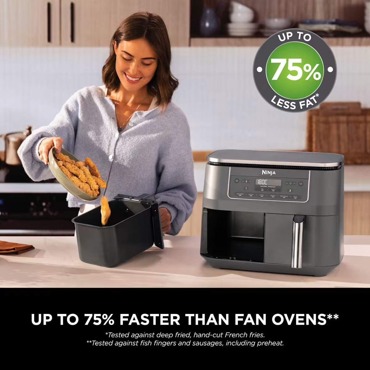 Ninja 6-in-1 Dual Zone Air Fryer 7.6L DZ300UK
