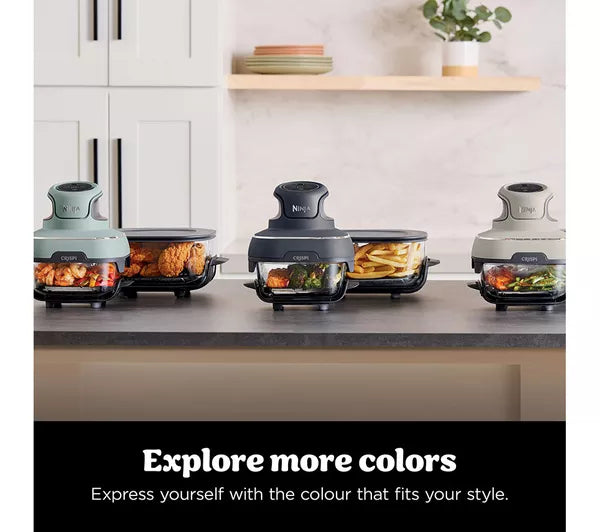 Ninja CRISPi 4-in-1 Portable Glass Air Fryer - Sage FN101UKSG