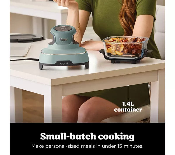 Ninja CRISPi 4-in-1 Portable Glass Air Fryer - Sage FN101UKSG