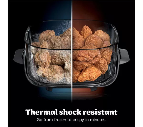 Ninja CRISPi 4-in-1 Portable Glass Air Fryer - Stone FN101UKST