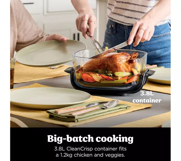 Ninja CRISPi 4-in-1 Portable Glass Air Fryer - Stone FN101UKST