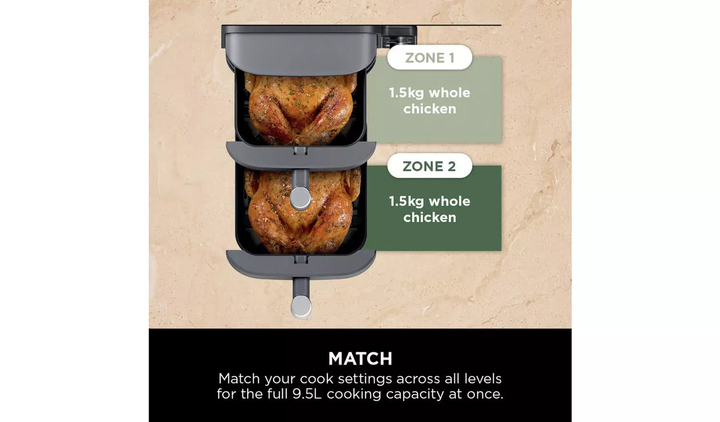 Ninja Double Stack XL 9.5L Air Fryer SL400UK