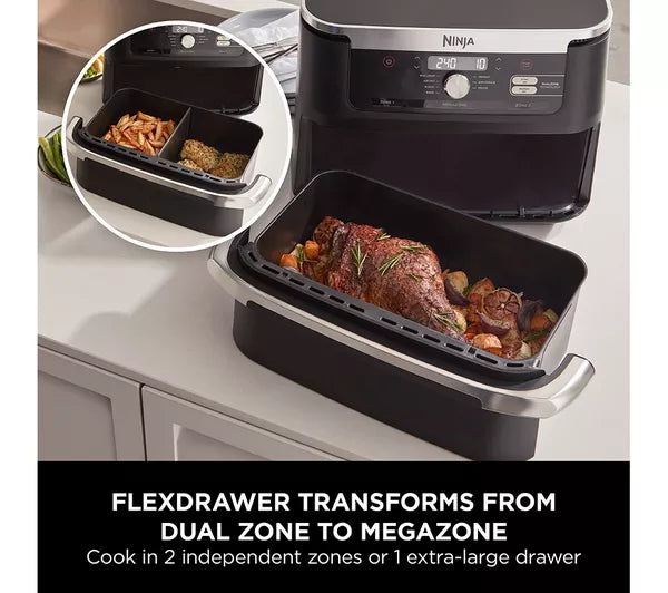 Ninja Foodi FlexDrawer Dual Air Fryer 10.4L AF500UK