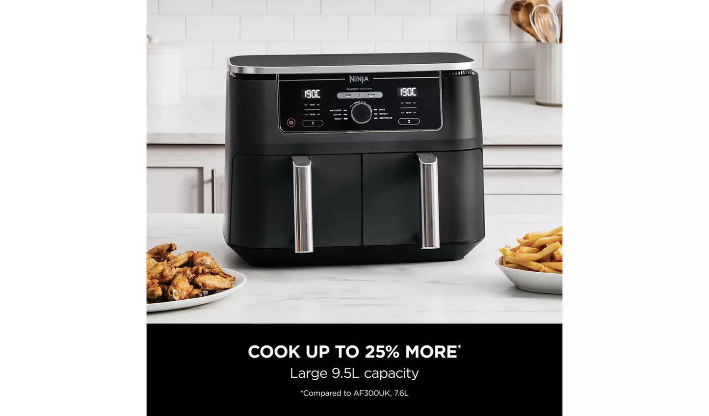 Ninja Foodi MAX Dual Zone Air Fryer AF400UK - Black
