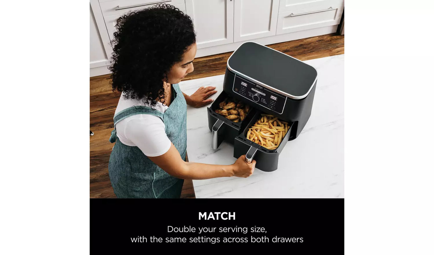 Ninja Foodi MAX Dual Zone Air Fryer AF400UK - Black