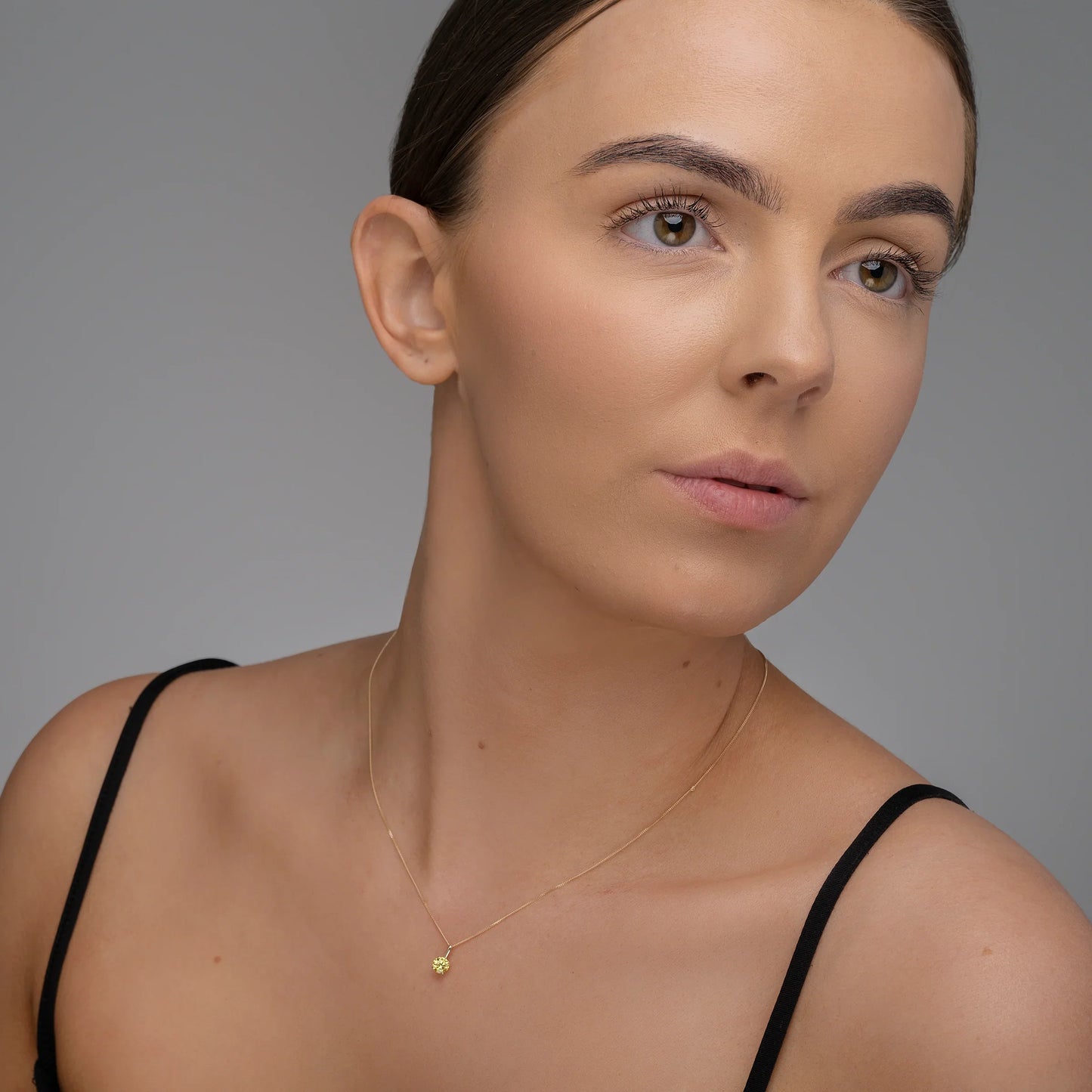 November Birthstone Topaz Pendant Necklace