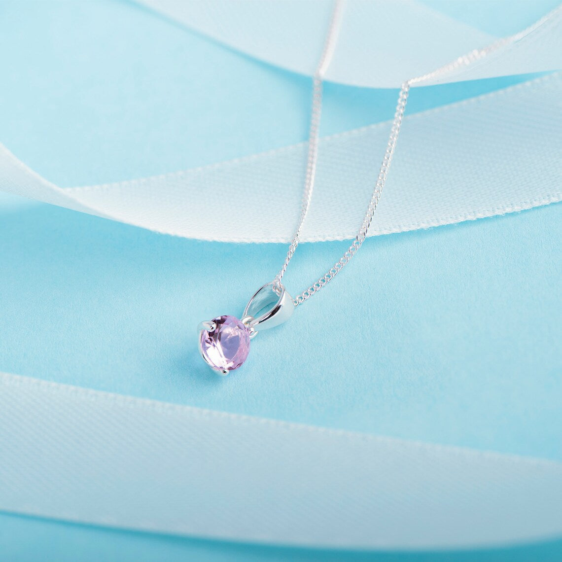 October Birthstone Pendant Necklace