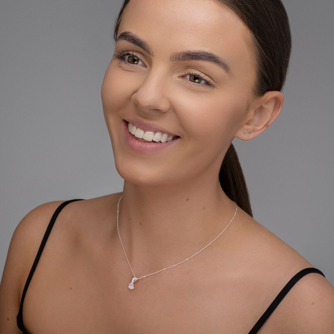 October Birthstone Pendant Necklace