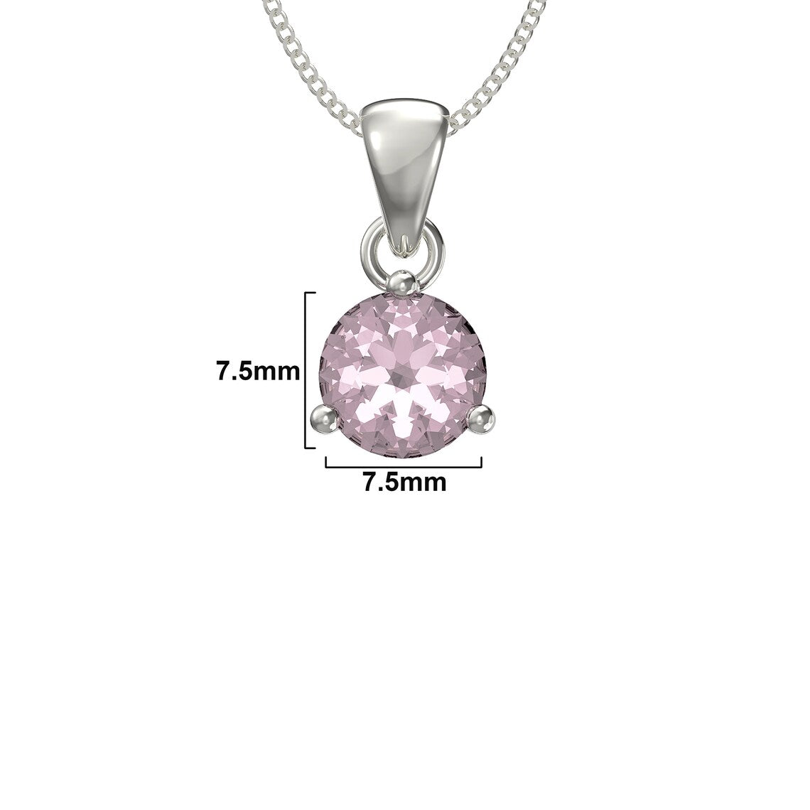 October Birthstone Pendant Necklace