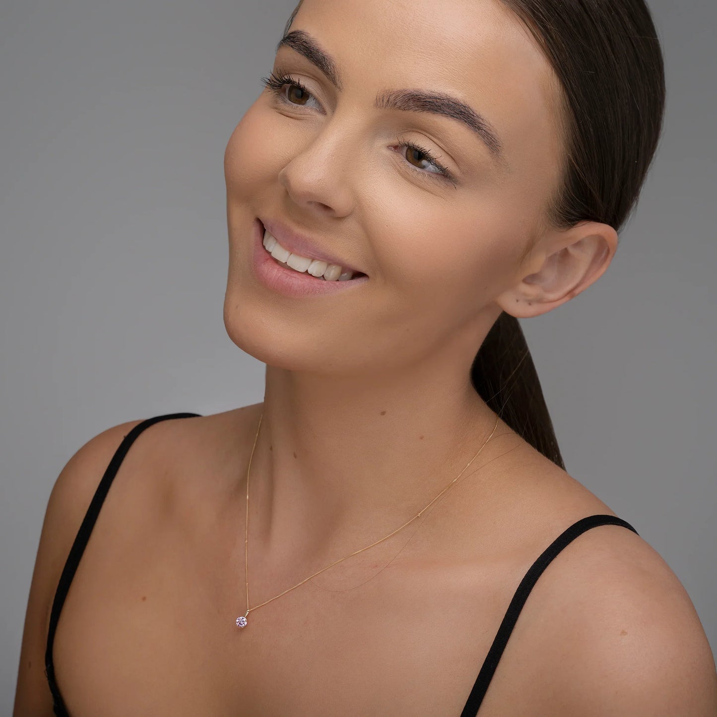 October Birthstone Pink Tourmaline Necklace