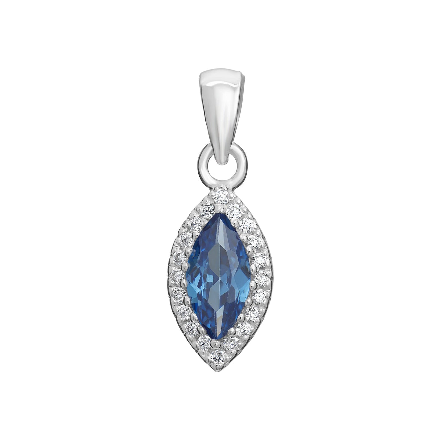 Oval Sapphire Pendant Necklace