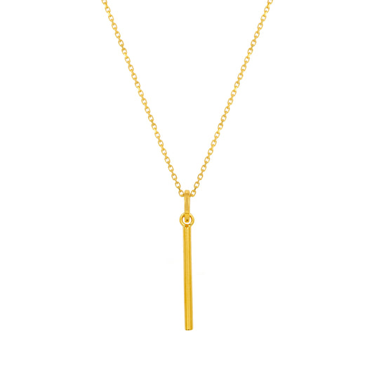 Minimalist Gold Bar Pendant