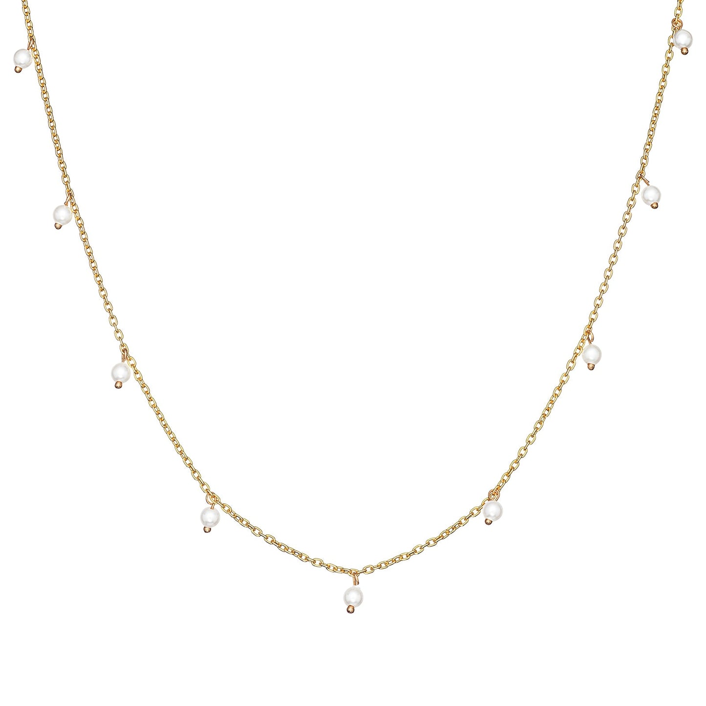 Pearl Drop Satellite Necklace