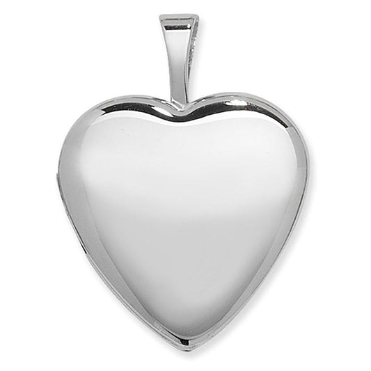 Plain Heart Locket With Necklace