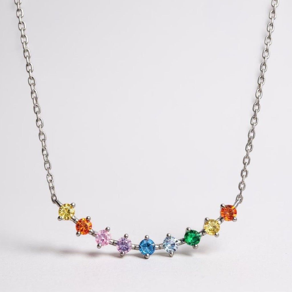 Rainbow Bar Necklace