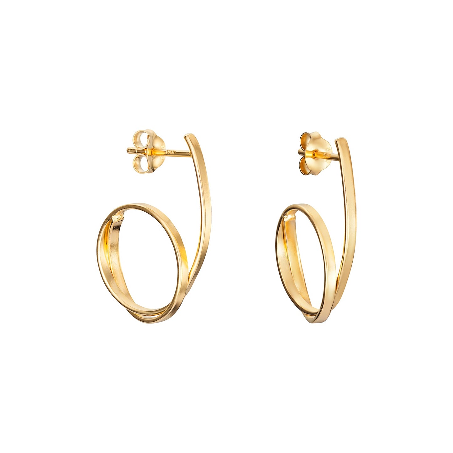 Ribbon Loop Drop Earrings