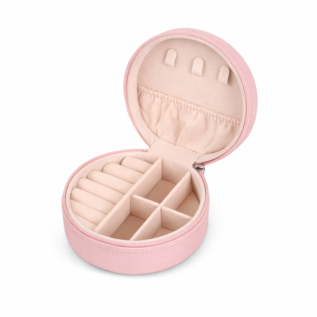 Round Jewellery Travel Box