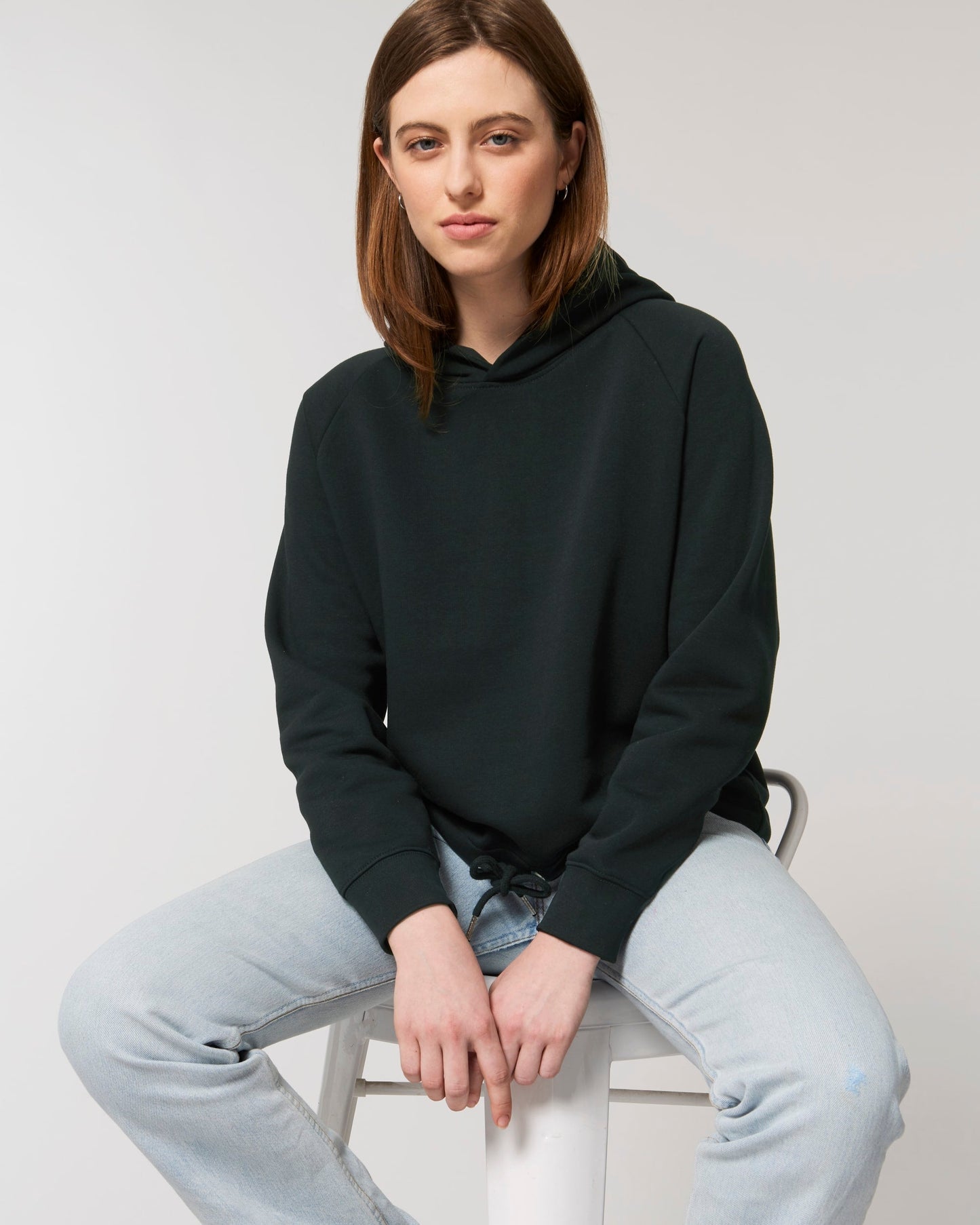 Organic Cropped Hoodie: Womens