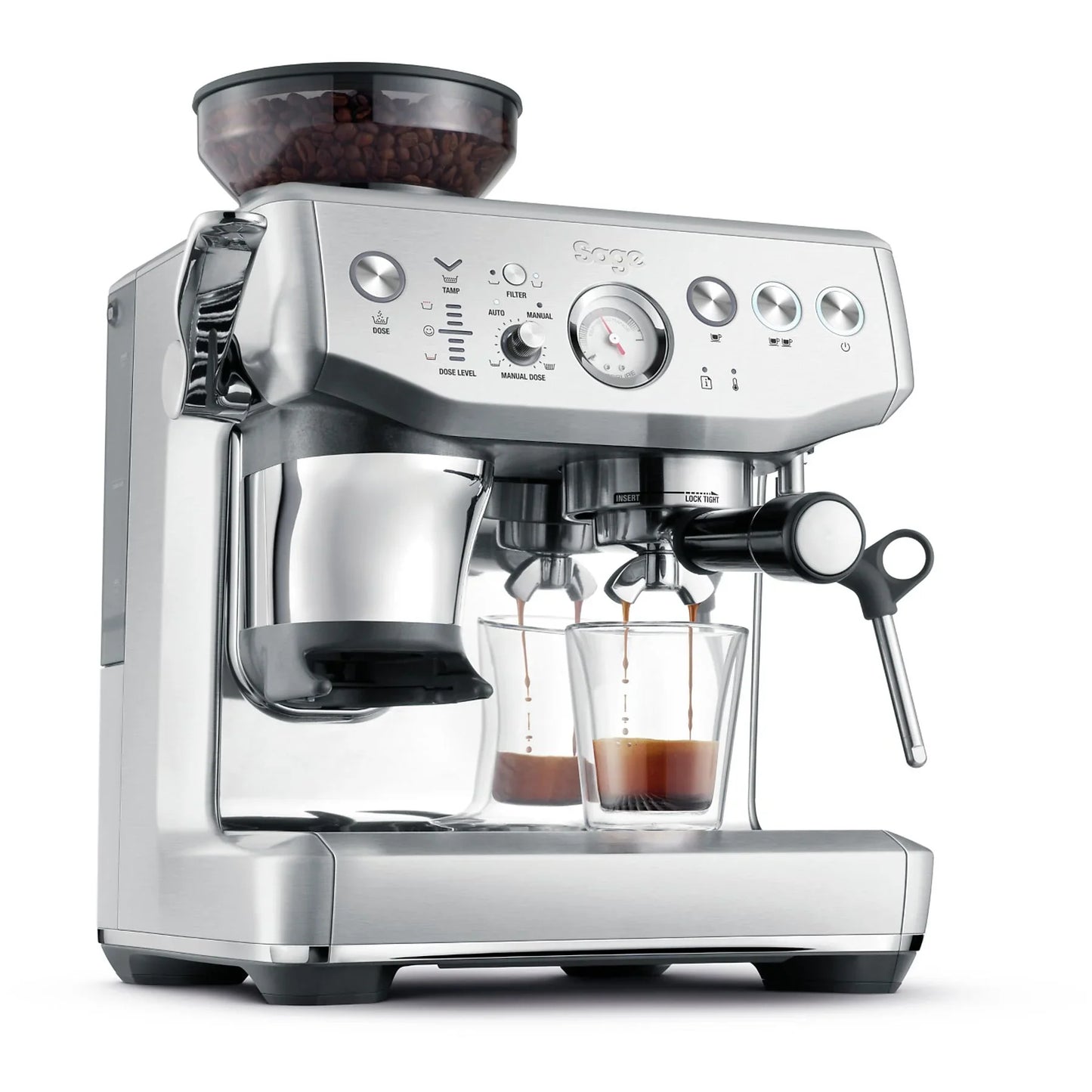 Sage Barista Express Impress Espresso Machine - Stainless Steel