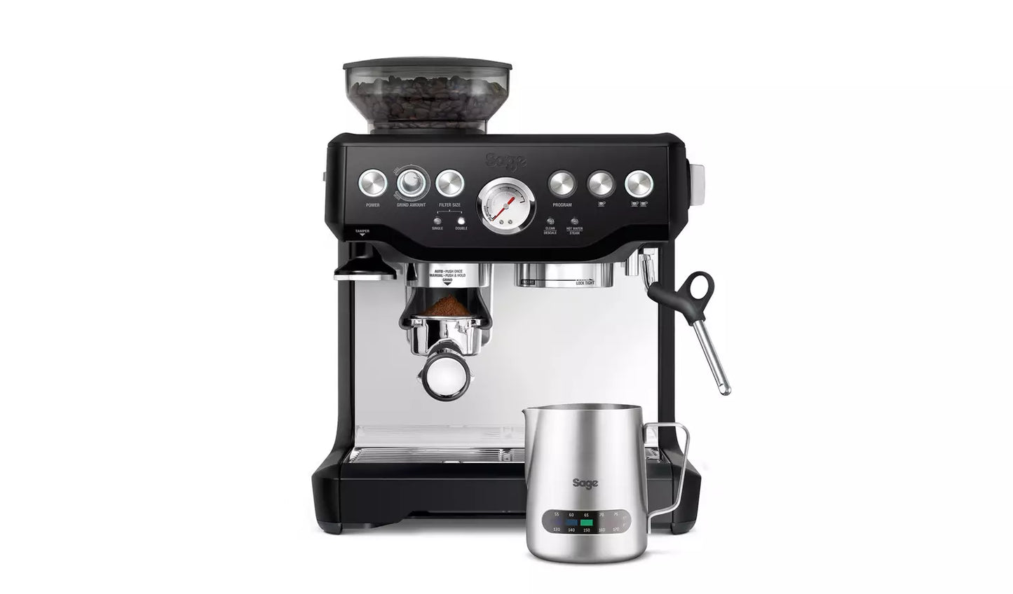 Sage Barista Express Impress Espresso Machine - Black Truffle