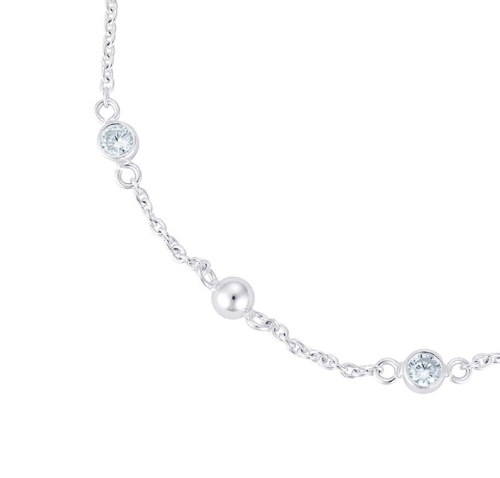 Satellite Beaded Cubic Zirconia Bracelet