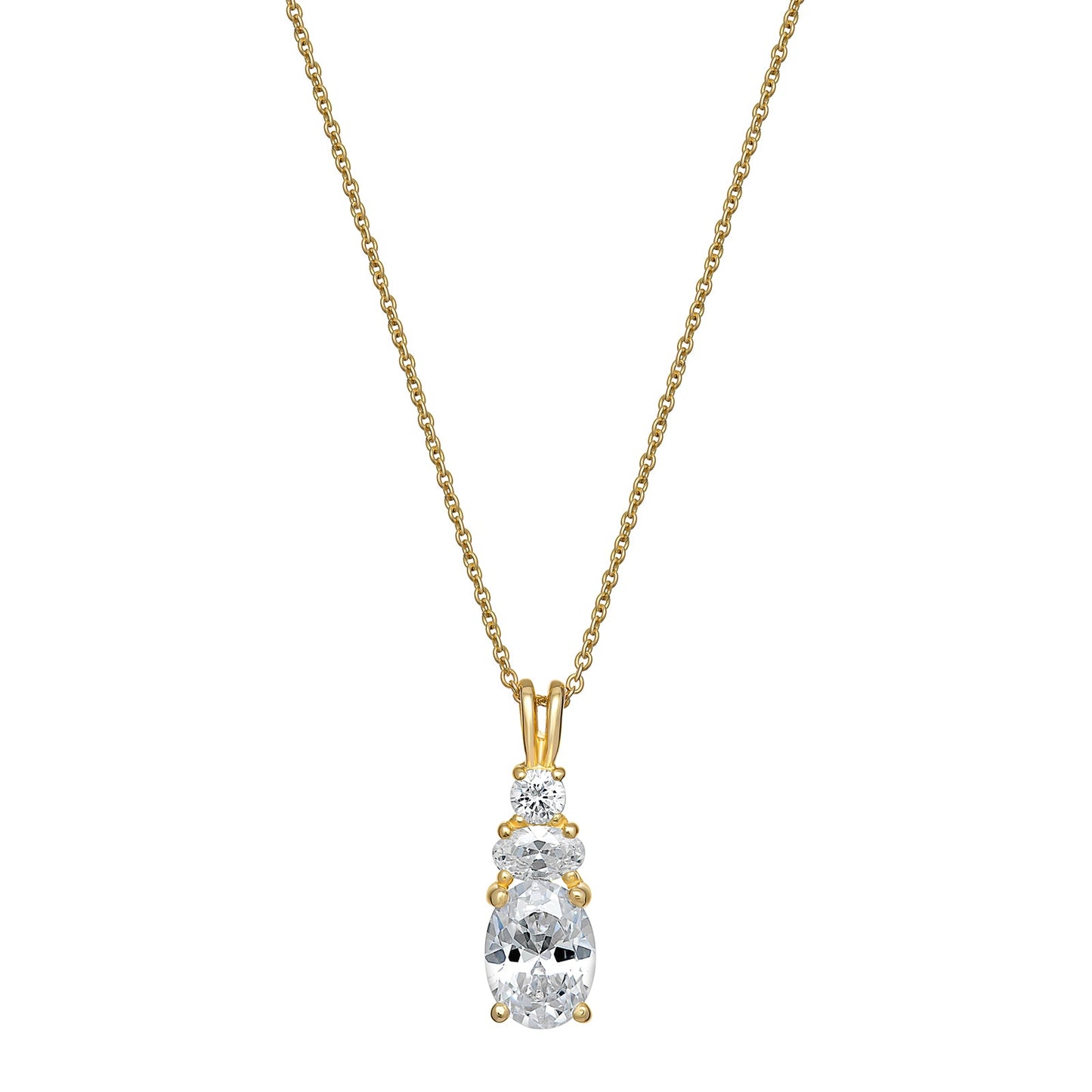 Scarlett Cubic Zirconia Drop Necklace