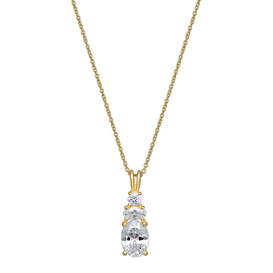 Scarlett Cubic Zirconia Drop Necklace