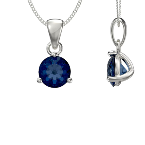 September Birthstone Pendant Necklace