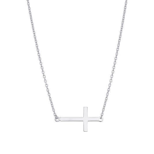 Side Cross Necklace