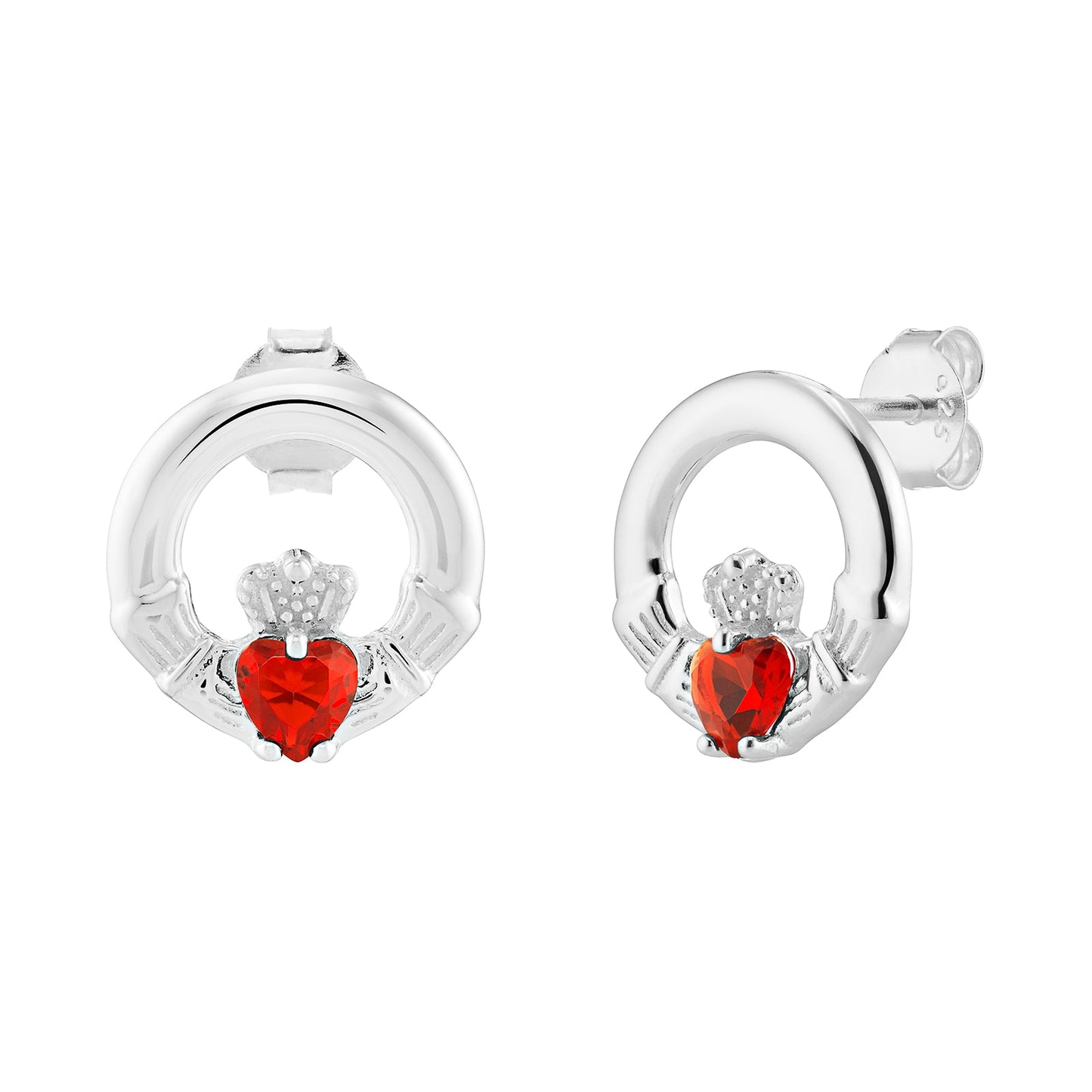 January Birthstone Claddagh Jewellery Set