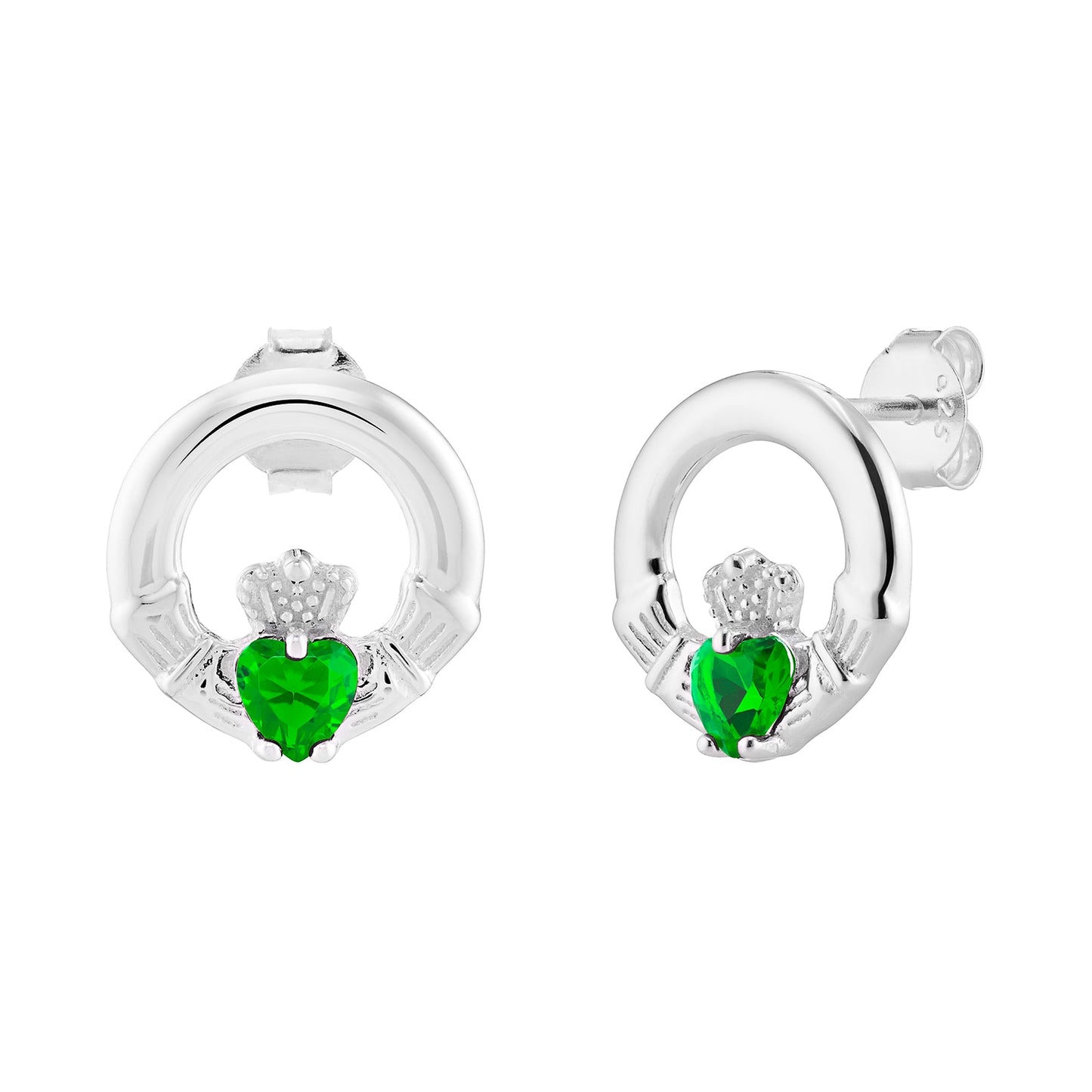 May Birthstone Claddagh Jewellery Set