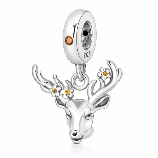 Mystical Spring Deer Dangle Charm