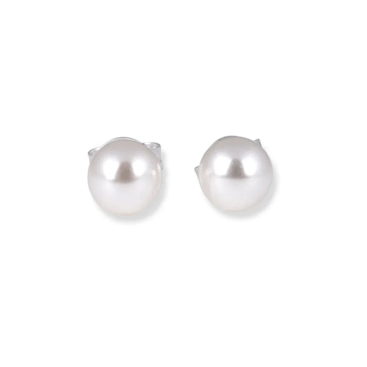 6mm Simple Pearl Stud Earrings