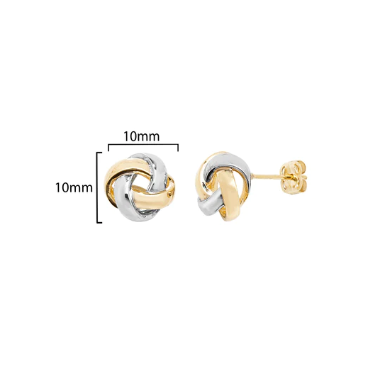 Two Tone Knot Studs