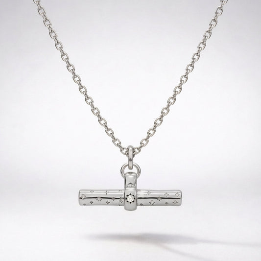 Wren T-Bar Necklace | 925 Sterling Silver