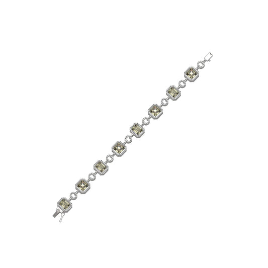 Yellow Topaz Cubic Zirconia Bracelet